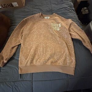 Brown Gingerbread Christmas sweater